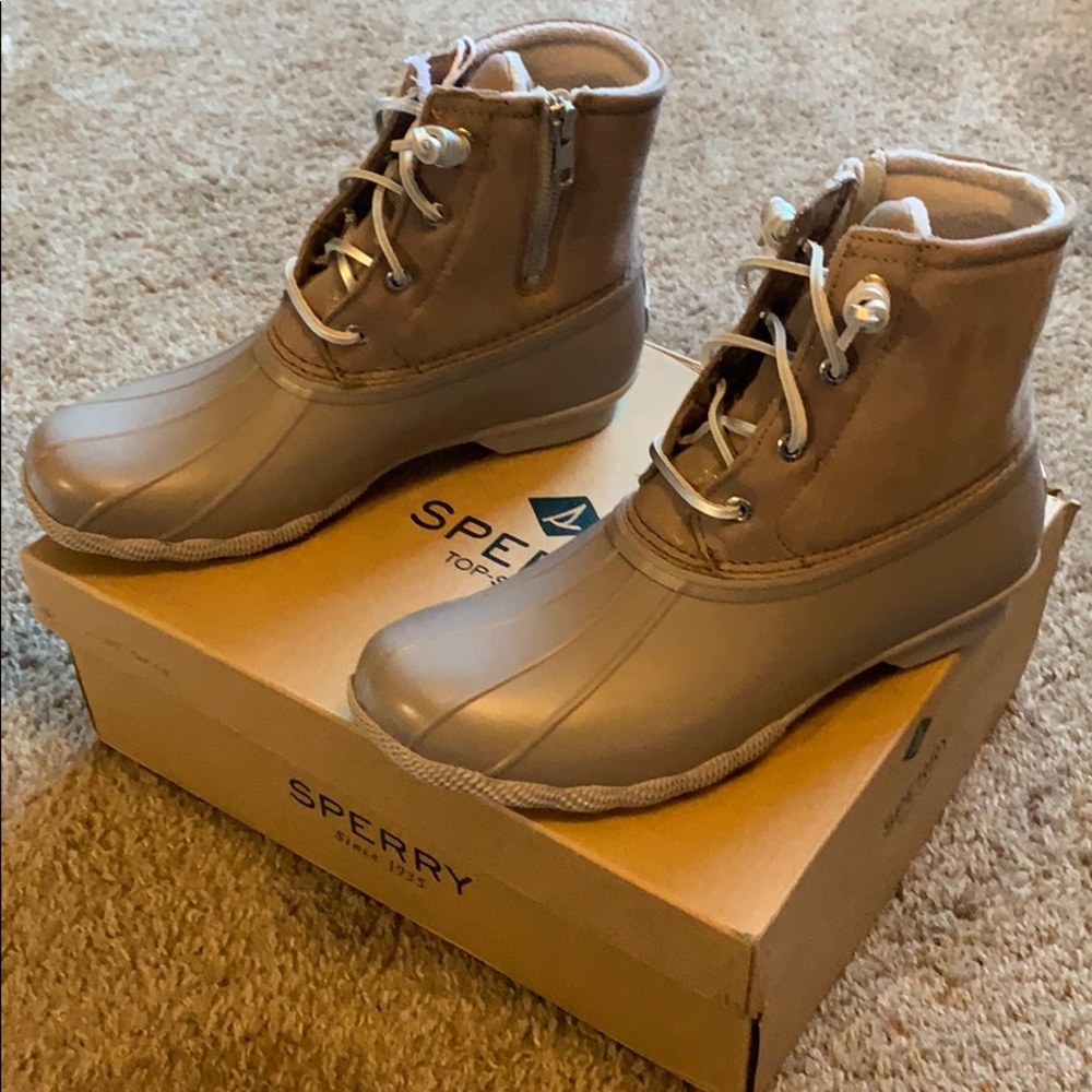 Sperry Saltwater Starlight Leather Duck Boots